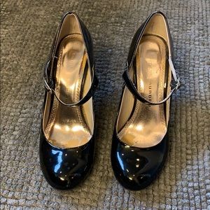 Patent leather pumps